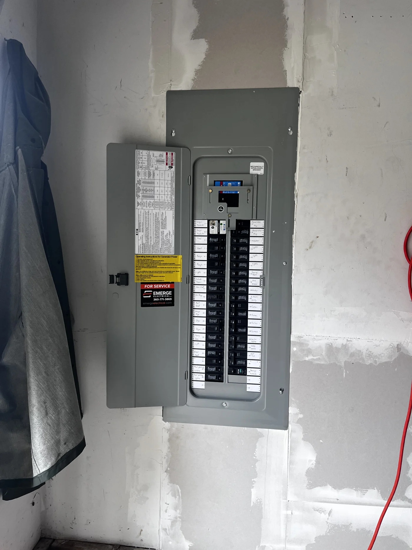 Main Panel Replacement Generator Interlock Manual Generator Generator Outlet Packwood Wa