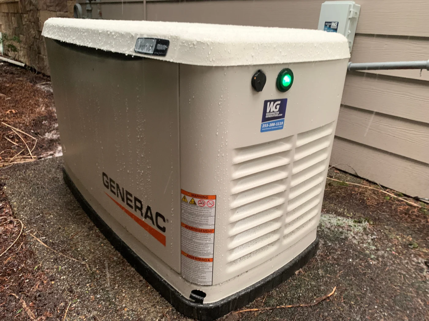 Generac Generator Installed Outside Of Home